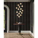 Currey & Company 9000-0897 Lazio 7-Light Multi-Drop Pendant in Natural/Painted Silver 5