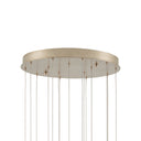 Currey & Company 9000-0898 Lazio Round 15-Light Multi-Drop Pendant in Natural/Painted Silver 4