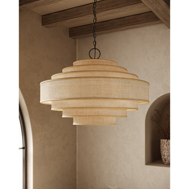 Currey & Company 9000-09-C1 Maura 6 Light Chandelier 9