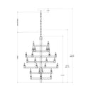 Currey & Company 9000-09-C2 Andre 52 Light Chandelier in Brass 21