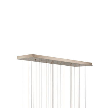 Currey & Company 9000-0900 Lazio 30-Light Multi-Drop Pendant in Natural/Painted Silver 5