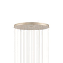 Currey & Company 9000-0901 Lazio 36-Light Multi-Drop Pendant in Natural/Painted Silver 4