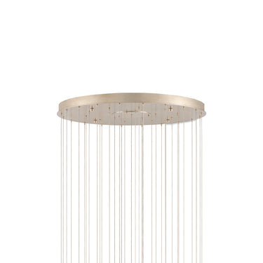 Currey & Company 9000-0901 Lazio 36-Light Multi-Drop Pendant in Natural/Painted Silver 4