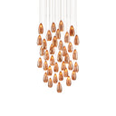 Currey & Company 9000-0908 Rame 36-Light Multi-Drop Pendant in Copper/Silver/Painted Silver 1