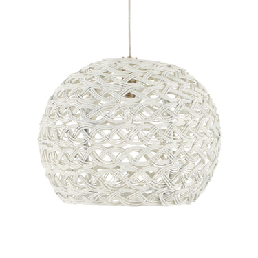 Currey & Company 9000-0909 Piero 1-Light Multi-Drop Pendant in White/Painted Silver 2