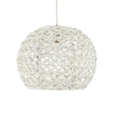 Currey & Company 9000-0915 Piero 36-Light Multi-Drop Pendant in White/Painted Silver 3
