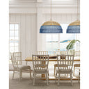 Currey & Company 9000-0924 Senjyo 1 Light Pendant in Khaki/Cornflower Blue/Bluebonnet 5