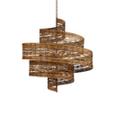 Currey & Company 9000-0925 Saisei Grande 5 Light Chandelier in Khaki/Natural Rattan 4