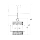 Currey & Company 9000-0926 Isola 4 Light Pendant in Khaki/Natural Water Hyacinth 7