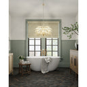 Currey & Company 9000-0930 Calliope 5 Light Chandelier in Coco Cream 8