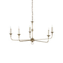 Currey & Company 9000-0933 Nottaway Small 5 Light Chandelier in Champagne 3