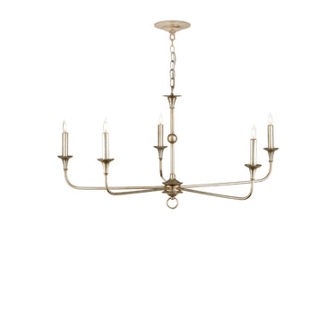 Currey & Company 9000-0933 Nottaway Small 5 Light Chandelier in Champagne 4