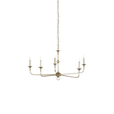 Currey & Company 9000-0933 Nottaway Small 5 Light Chandelier in Champagne 1