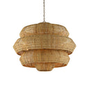 Currey & Company 9000-C Antibes 18 Light Chandelier in Khaki/Natural 3