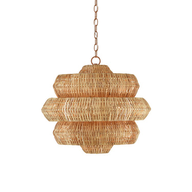 Currey & Company 9000-C Antibes 18 Light Chandelier in Khaki/Natural 8