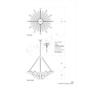 Currey & Company 9000 Quantum 4 Light Chandelier in Contemporary Silver Leaf 5