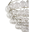 Currey & Company 9002 Stratosphere 4 Light Chandelier in Contemporary Silver Leaf 2