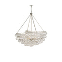 Currey & Company 9002 Stratosphere 4 Light Chandelier in Contemporary Silver Leaf 3