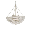 Currey & Company 9002 Stratosphere 4 Light Chandelier in Contemporary Silver Leaf 1