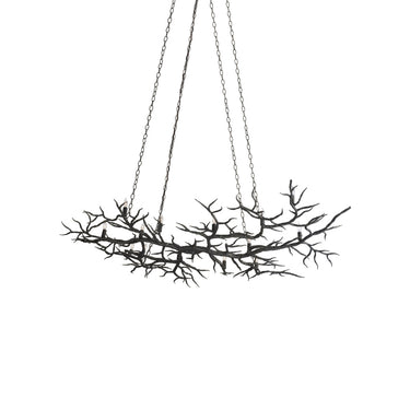 Currey & Company 9007 Rainforest 14 Light Chandelier in Rustic Bronze 3