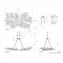 Currey & Company 9007 Rainforest 14 Light Chandelier in Rustic Bronze 6