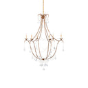 Currey & Company 9048 Elizabeth 6 Light Chandelier in Rhine Gold 1