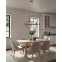 Currey & Company 9124 Sethos Rectangular 8 Light Chandelier in Old Iron 8