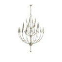 Currey & Company 9159 Paradox 28 Light Chandelier in Silver Granello/Gold Leaf 5