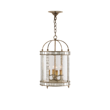 Currey & Company 92 Corsica 4 Light Lantern in Harlow Silver Leaf/Antique Mirror 6