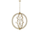 Currey & Company 9236 Aphrodite Orb 14 Light Chandelier in Gold Granello/Antique Mirror 3