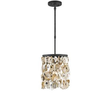 Currey & Company 9250 Stillwater Pendant in Blacksmith/Natural 3