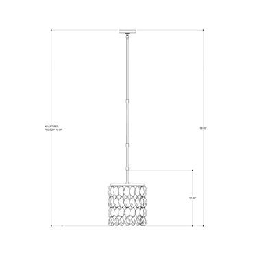 Currey & Company 9250 Stillwater Pendant in Blacksmith/Natural 4