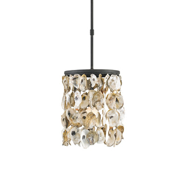 Currey & Company 9250 Stillwater Pendant in Blacksmith/Natural 1