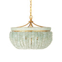 Currey & Company 9251 Bayou Pendant in Contemporary Gold Leaf/Seaglass 5