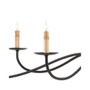 Currey & Company 9267 Saxon 6 Light Chandelier in Zanzibar Black 2