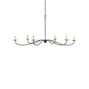 Currey & Company 9267 Saxon 6 Light Chandelier in Zanzibar Black 1