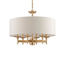 Currey & Company 9299 Bering 7 Light Chandelier in Antique Brass 3