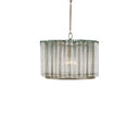 Currey & Company 9375 Bevilacqua Pendant in Silver Leaf 1