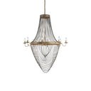 Currey & Company 9412 Lucien 8 Light Chandelier in French Gold Leaf/Iron 1