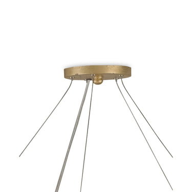 Currey & Company 9490 Ringmaster 10 Light Chandelier in Dutch Gold Leaf 3