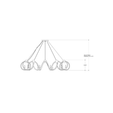 Currey & Company 9490 Ringmaster 10 Light Chandelier in Dutch Gold Leaf 4