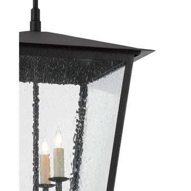 Currey & Company 9500-C1 Bening Outdoor Lantern in Midnight 2