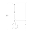 Currey & Company 9514 Aquaterra Pendant in Old Iron 3