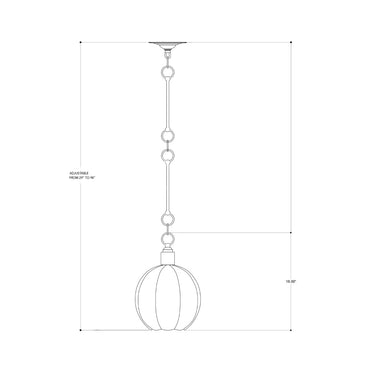 Currey & Company 9514 Aquaterra Pendant in Old Iron 3