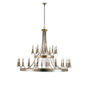 Currey & Company 9582 Lodestar 30-Light Chandelier in Granello Silver Leaf/Antique Gold Leaf 3