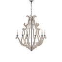Currey & Company 9636 Durand 6 Light Chandelier in Portland/Old Iron 3