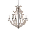 Currey & Company 9636 Durand 6 Light Chandelier in Portland/Old Iron 1