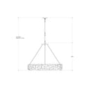 Currey & Company 9672 Oyster 8 Light Chandelier in Textured Bronze/Natural 6