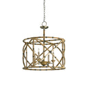 Currey & Company 9694 Palm Beach 4 Light Lantern in Pyrite Bronze/Washed Wood/Natural 1