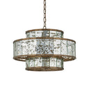 Currey & Company 9759 Fantine Small Chandelier in Pyrite Bronze/Raj Mirror 4